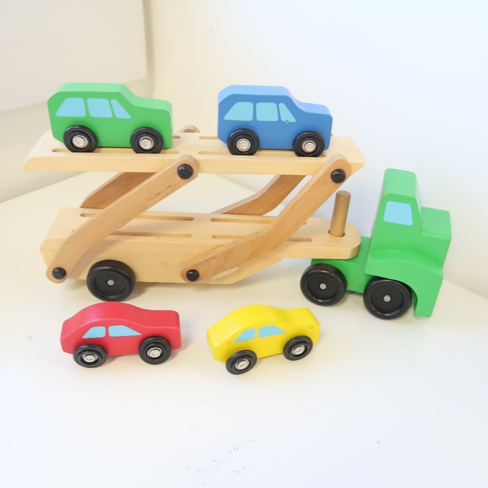 Melissa & Doug Wooden Car Hauler